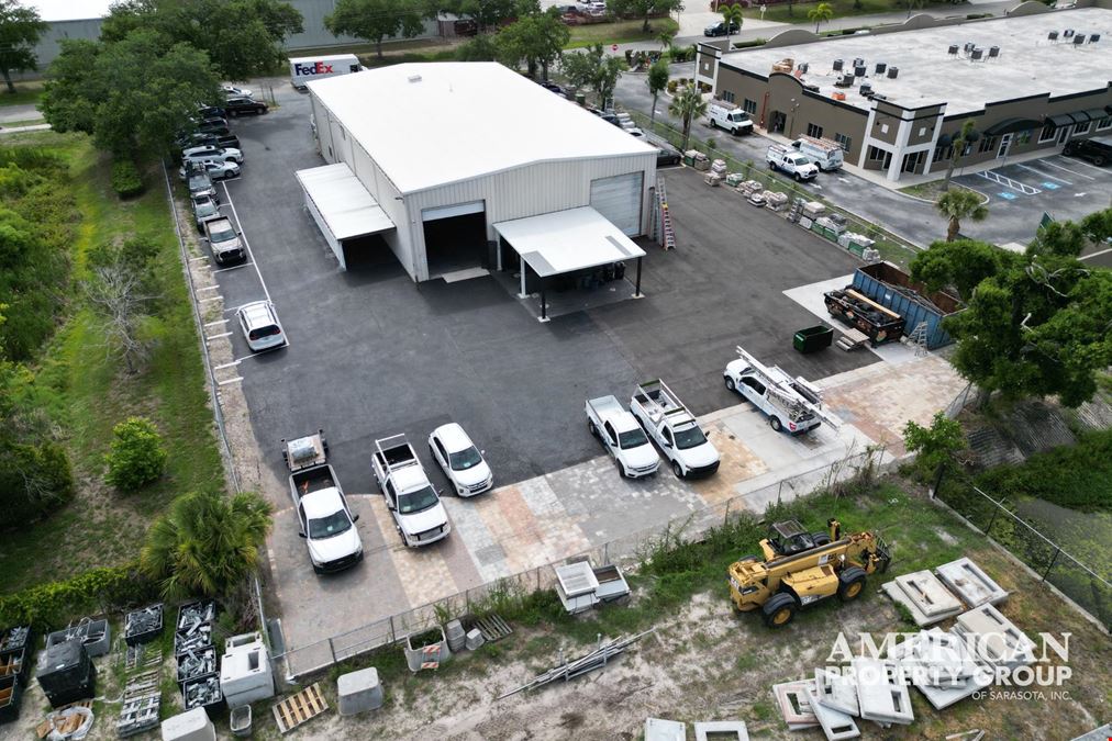 Industrial Building with Fenced Yard