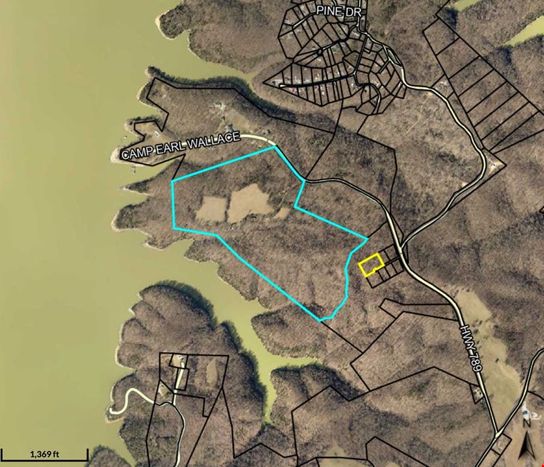 Published Reserve Auction of 53 Acres, with Lakefront, on Lake