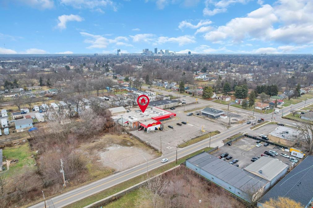 Southside Columbus laundromat, retail space, and drive-thru 1501-1511 Frebis Avenue