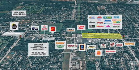 Preview of Retail space for Rent at 1301-1555 N. Lewis Ave.
