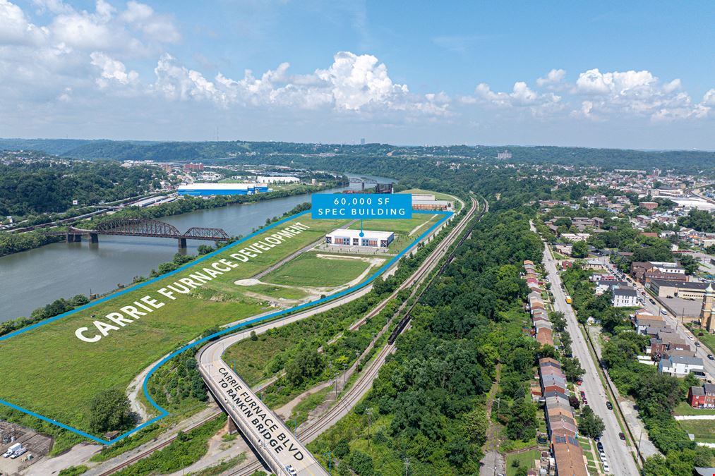 Tech/Flex I: 60,000 SF Spec Building at Carrie Furnace