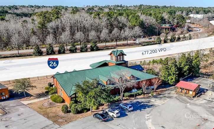 ±9,080-SF Southland Log Homes Building Available with Excellent I-26 Visibility | Irmo, SC