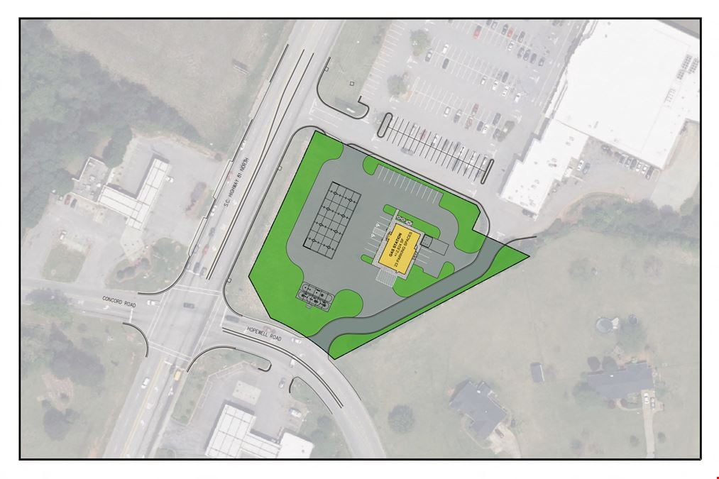 Signalized Corner Grocer-Outparcel