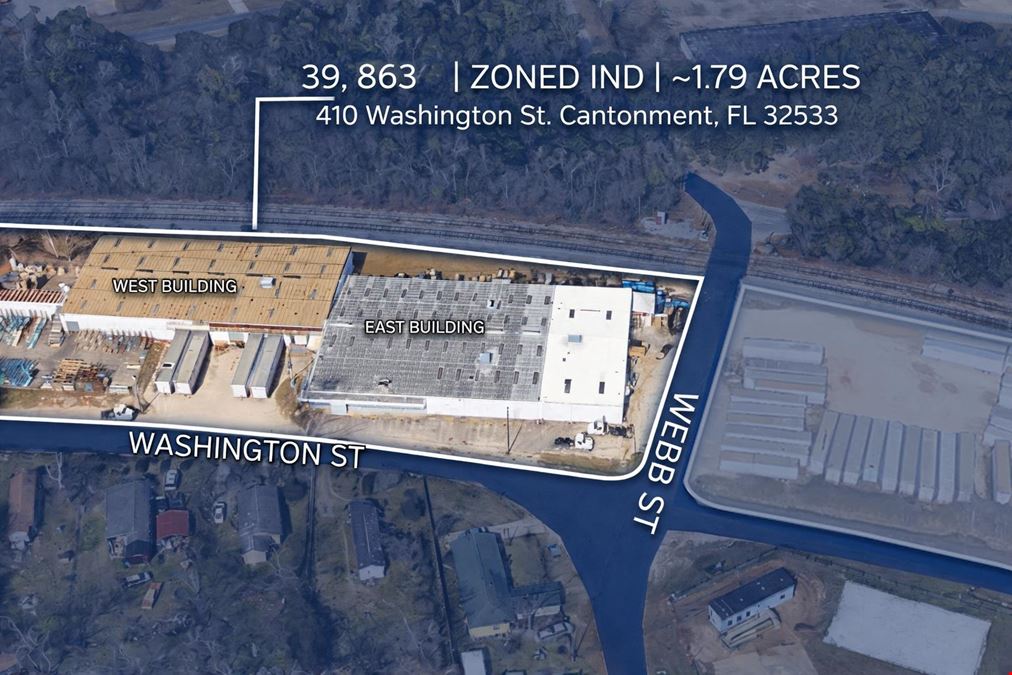 Flexible Industrial Warehouse for Lease in Growing North Escambia County