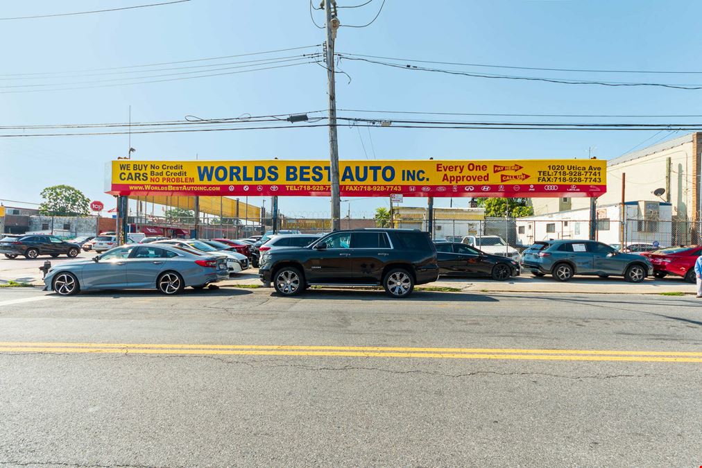 7,000 SF | 1020 Utica Avenue | Prime Auto Dealership Property With Excellent Exposure for Lease