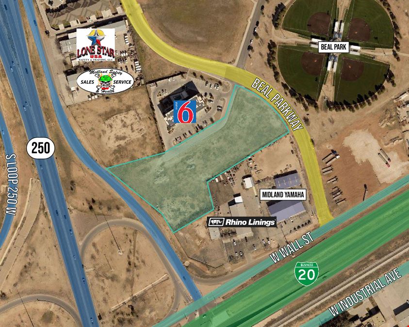 3.943 Acres - Loop 250 & Business 20