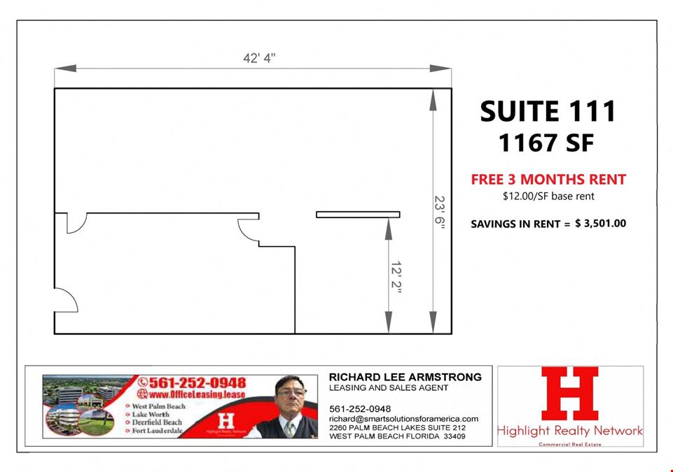 1167 SF Suite 111 Professional/ Medical Space in Casselberry, FL 32707
