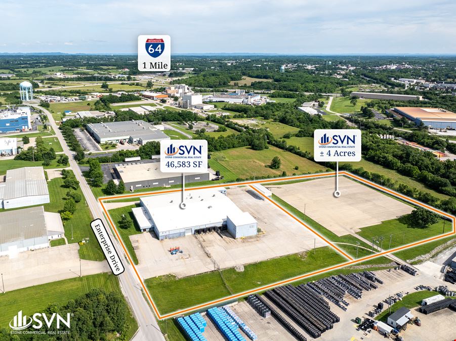 46,583 SF Industrial Facility w/ ±4 AC Concrete Yard