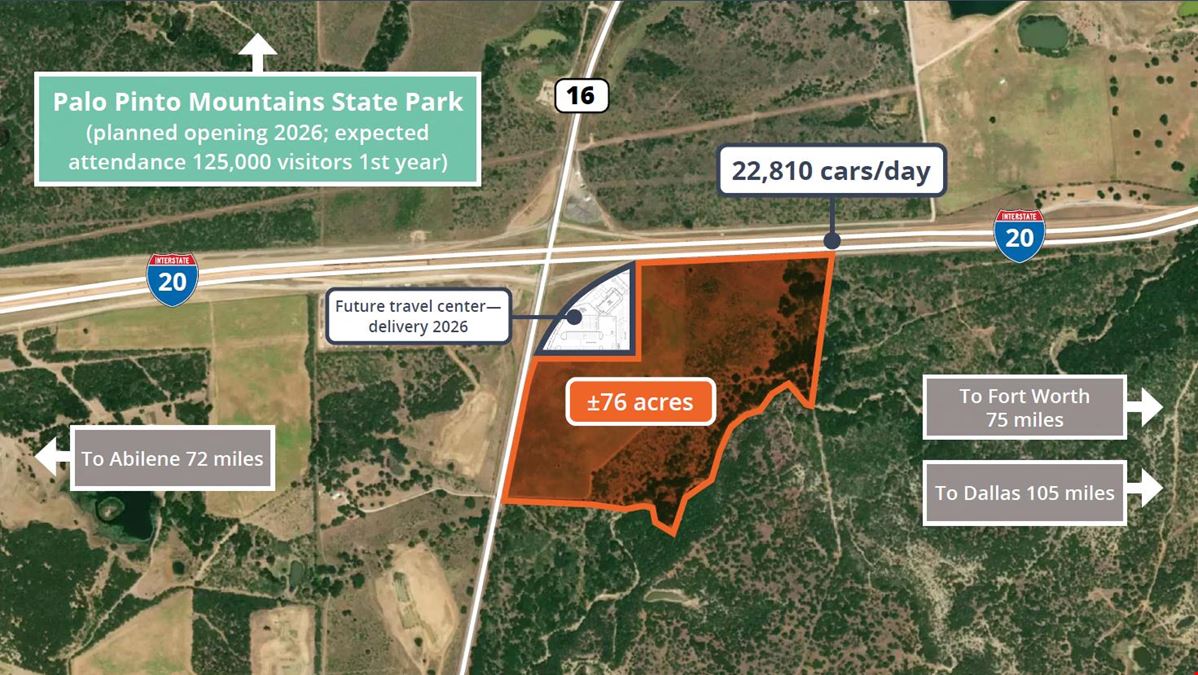 +/- 76 ac freeway development parcels