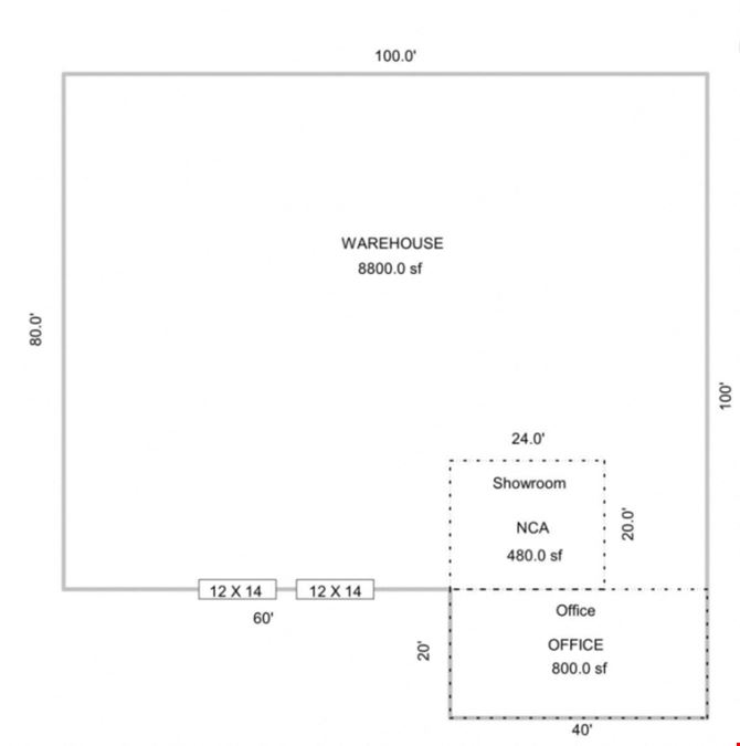 Warehouse with Showroom/Office