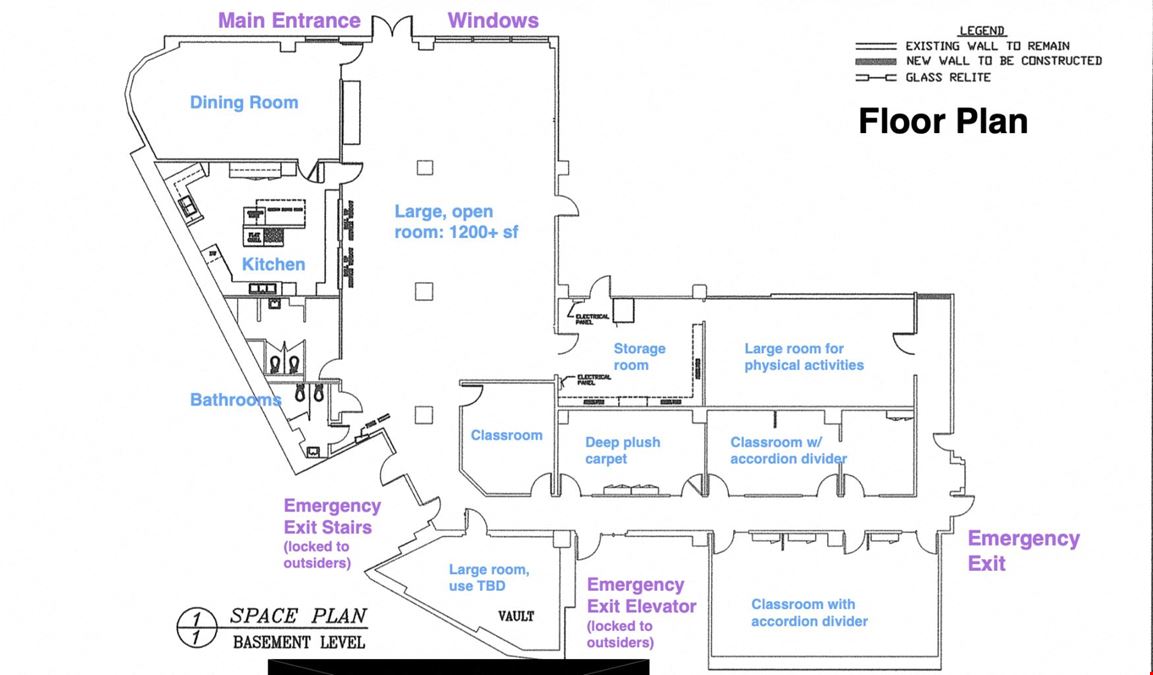 Sandy Plaza Building Basement