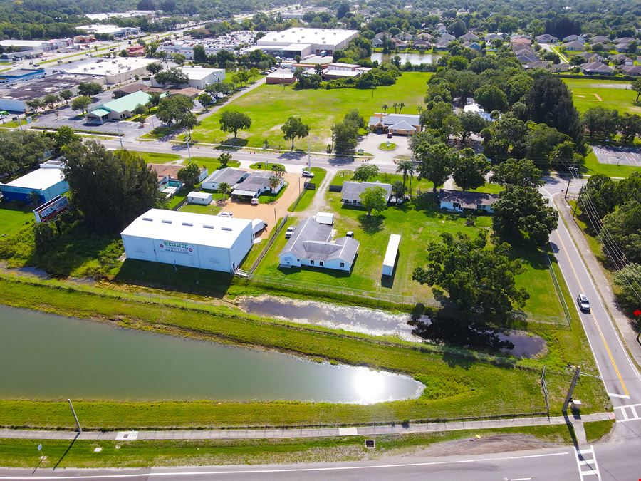 Prime Commercial Corner-Three Streets-Signalized Intersection-High Traffic Counts-Minton Road Brevard County FL