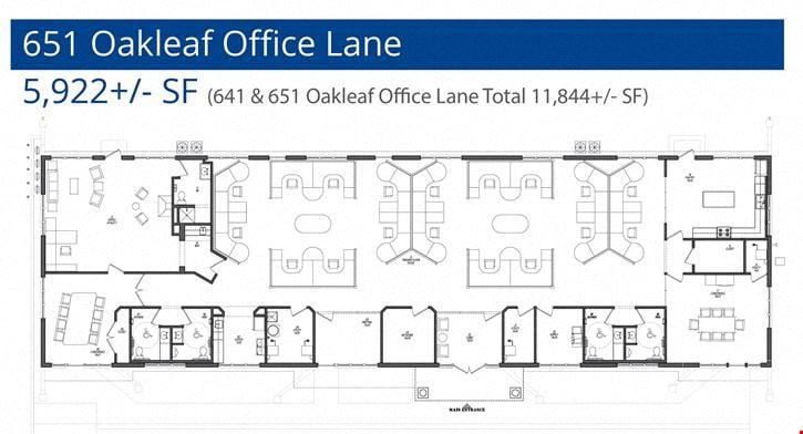 2 Buildings in Oakleaf Office Park totaling 11,844+/- SF - Near Poplar | Memphis