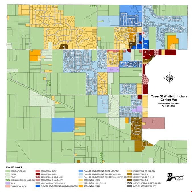 2.75 ACRES ZONED C2 CORNER LOT ON 109TH-MIAMI ST-WINFIELD IN