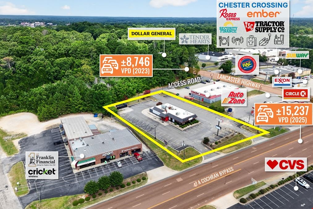 REIT Sale | Former Hardee’s with Drive-Thru | 23K VPD | Charlotte MSA | 1-Acre