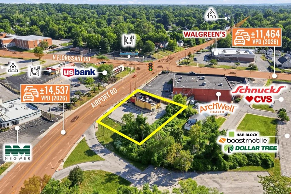 REIT Sale | Former Popeyes | Schnucks Grocer Adjacent | 14K VPD | St. Louis MSA