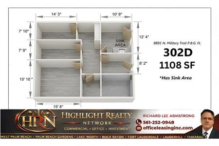 Preview of Office space for Rent at 8895 North Military Trail