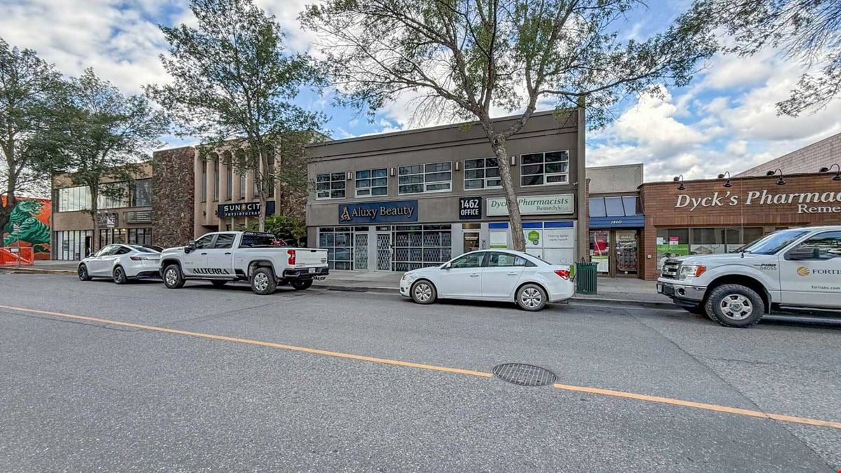 Flexible 2nd floor commercial space totalling 763 SF on St. Paul Street in Kelowna’s downtown core.