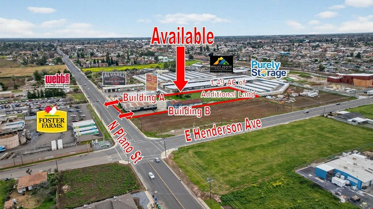Freestanding Industrial Building on ±2.37 Acres in Porterville