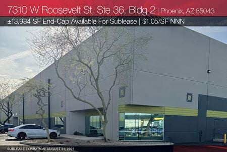 Preview of Industrial space for Rent at 7310 West Roosevelt Street, Ste 36
