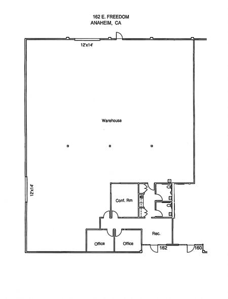 Preview of Industrial space for Rent at 162 E Freedom Avenue