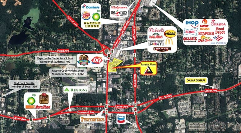 Preview of Retail space for Rent at 365-409 Fayette Place