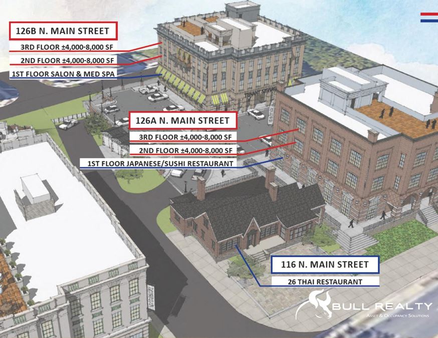 Downtown Alpharetta Office & Retail Space | Preleasing | ±4,000-32,000 SF