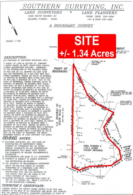 High-Visibility +/- 2.03 AC Development Opportunity on Hwy 90