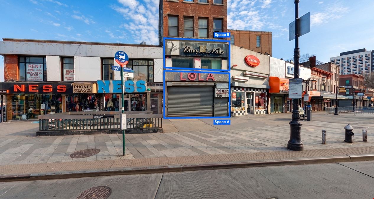 4,000 - 5,200 SF | 2836 Third Avenue | High-Exposure Bronx Retail & Office Spaces for Lease - Steps from Major Transit Hub