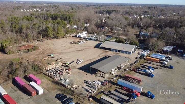 FOR LEASE | ±10,500 SF Facility with ±5.50 AC IOS