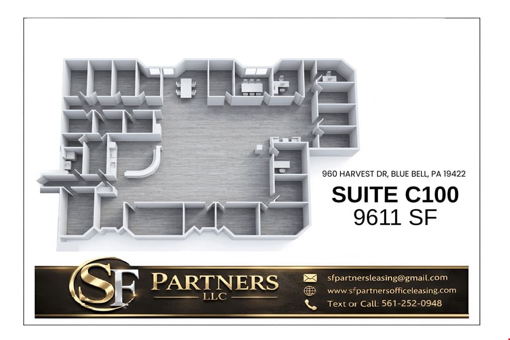 9,611 SF Suite C100 Professional and Medical Office Space