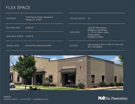 Preview of commercial space at 3125 Garner Station Boulevard
