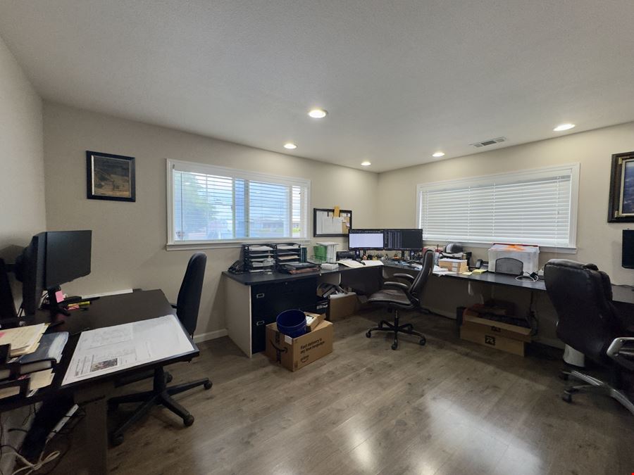Affordable office with fenced yard space