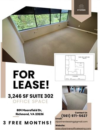 Preview of Office space for Rent at 804-808-812 Moorefield Dr.