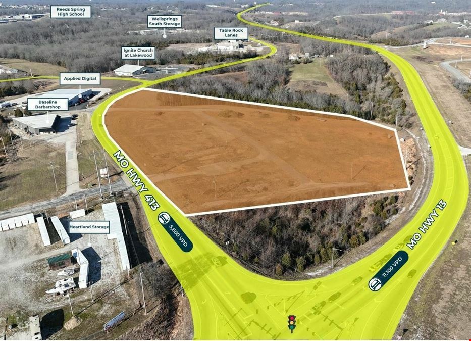 9.94 Acre | 2X Full Motion | Signalized Corner