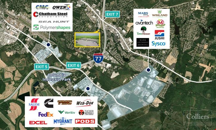 Two ±22,500 SF speculative industrial buildings just off I-77 | Columbia, SC