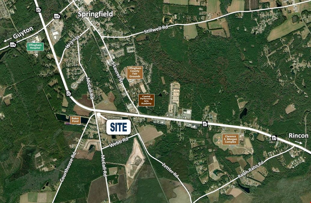 ±0.66-Acre Retail Outparcel on GA Hwy 21 | Ground Lease