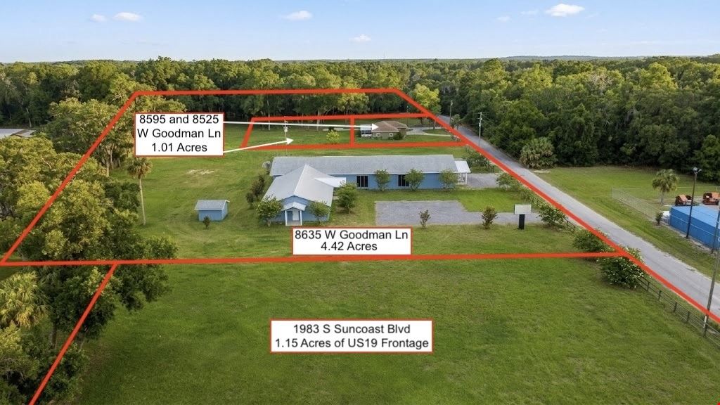 Seller Financing | 6.58-Acre / 8,180 SF on US-19 | Sale or Lease