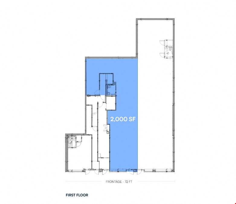 2,000 SF | 170 South 1st Street | Retail Space for Lease - Next Door to Y7 Yoga