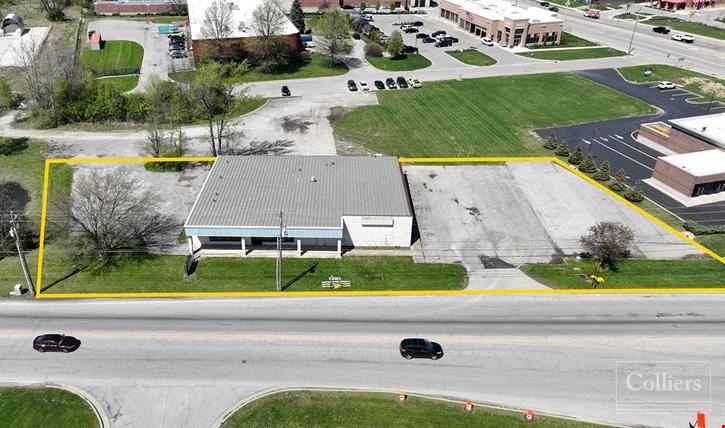 Free-Standing Flex Building in Carmel with Outside Storage