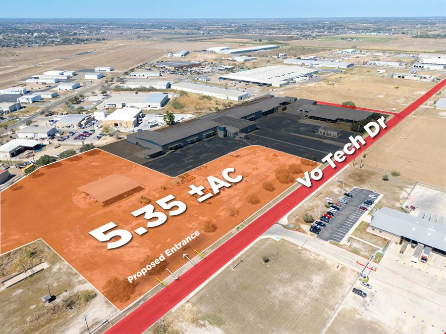 5.35 ±AC | Storage yard | 10,315 SF | Covered area | For Lease