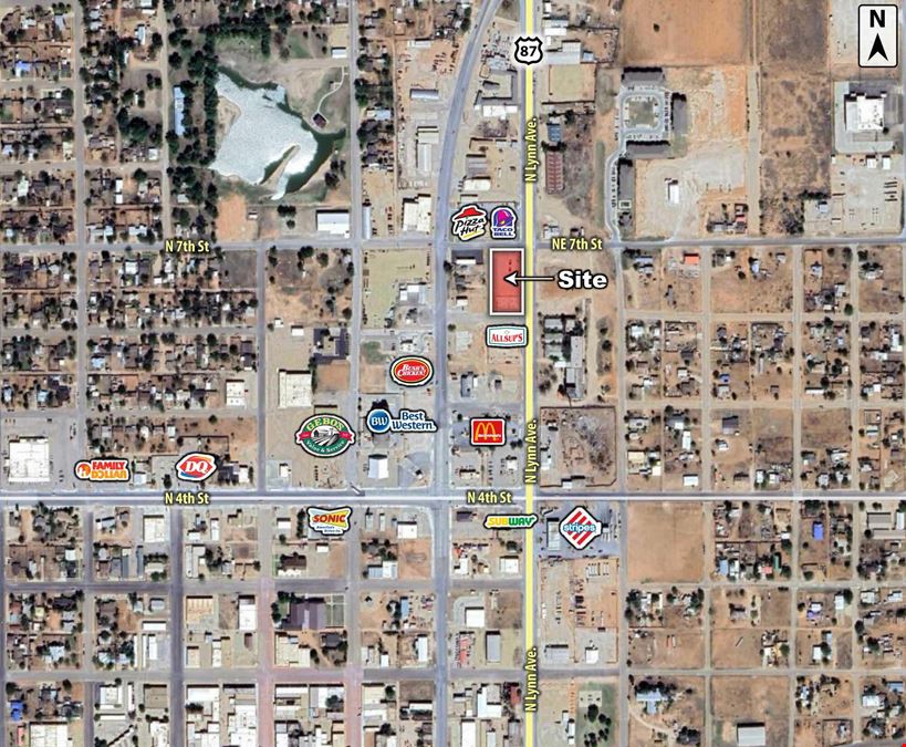 Intersection of N 7th St. and N Lynn Ave.