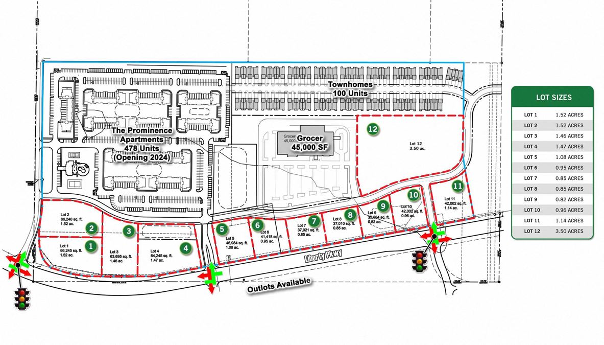 South Liberty Market - Retail Pads Available