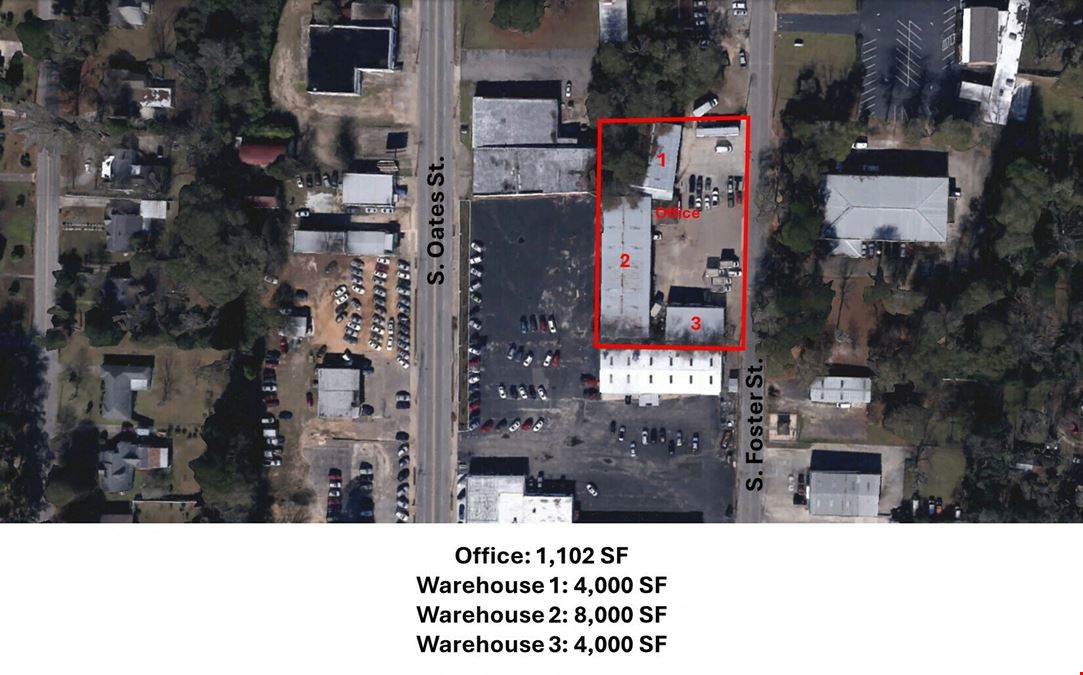 824 S. Foster St. - 3 warehouses  & 1 office