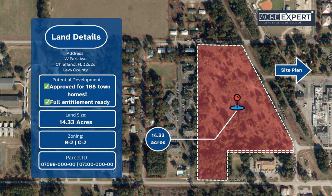 14.33 acre Residential Land | Chiefland, FL 32626 | Levy County