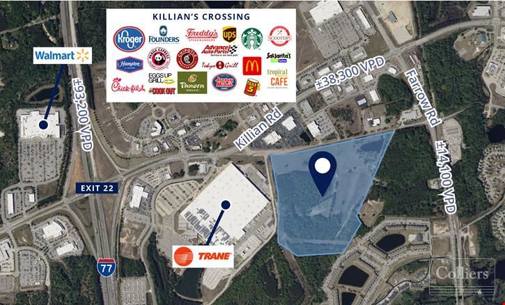 ±44-Acre Development Opportunity in Bustling Killian Corridor | Columbia, SC