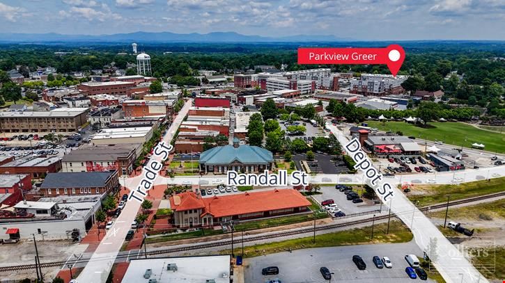 Multiple Retail Suites Available at Parkview Greer Apartments, Steps from Downtown