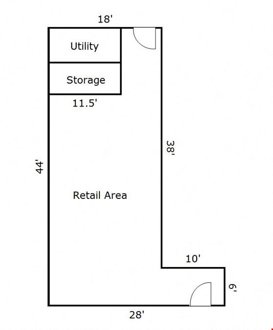 890 sq ft Southside Columbus retail or office space! 1505 Frebis Ave, Unit D