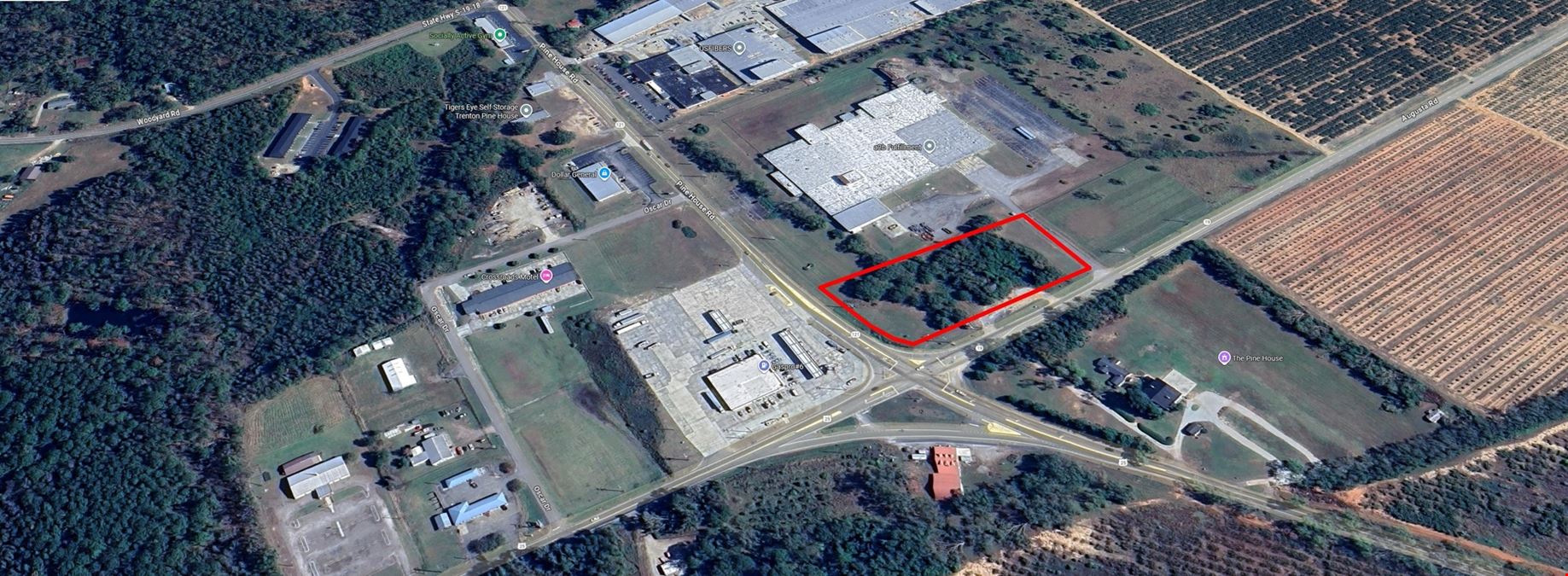 Retail Land on Hard Corner, Trenton, SC