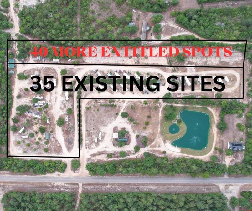 Stabilized RV Park 35 Sites w/ 40 More Entitled | 23 Ac | Aiken, SC
